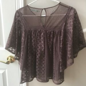 Purple-brown top